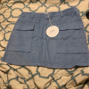 Princess Polly Henna Mini Blue Skirt